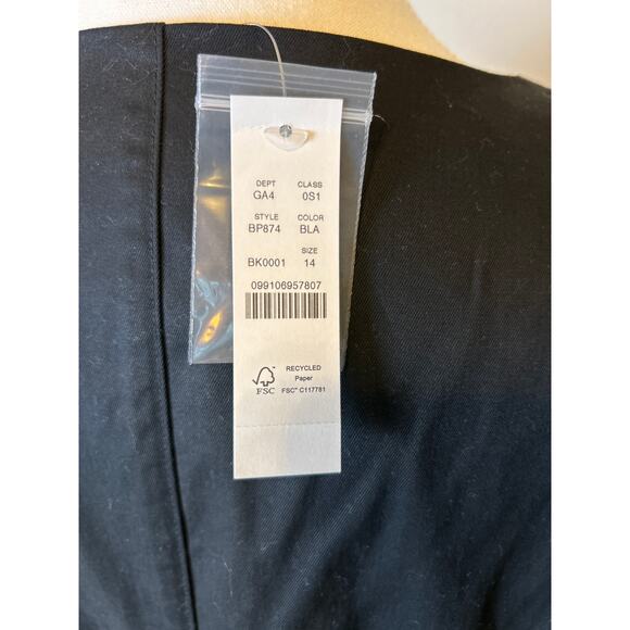 J. Crew | (NWT) Black Button Front Ballon Sleeve Sheath Dress | 14 - Picture 12 of 15